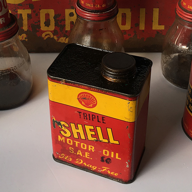 CAN, Oil Can - Shell Motor Oil